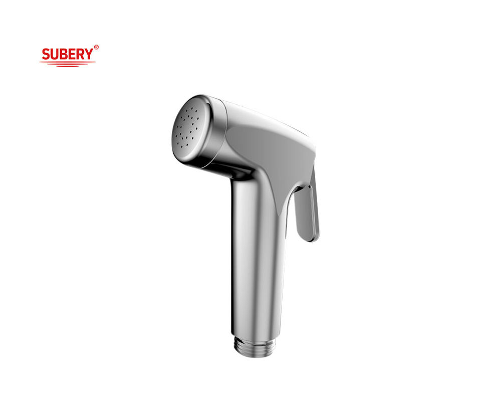 ABS Plastic Shattaf Set Handle Bidet Handshower Shower Sprayer Head Handhold Clean Bathroom Toilet Chrome OEM