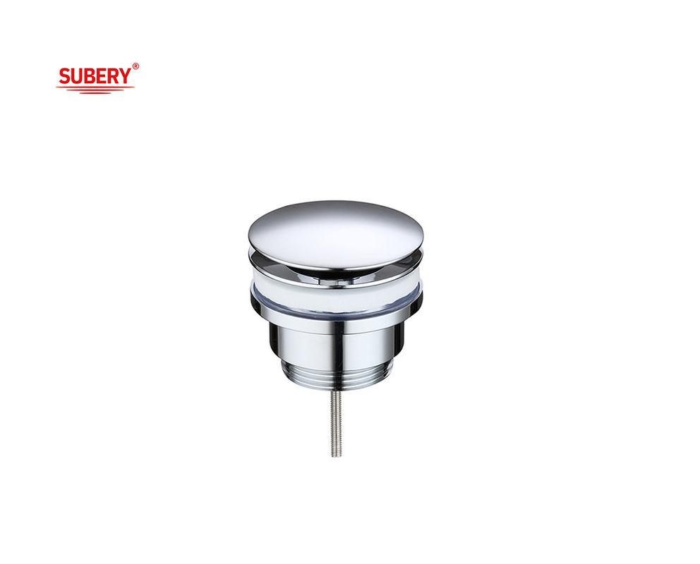 Brass basin drain drainage big cap stopper vanity Waste drain vessel pop up drain lavatory basin waste chrome OEM