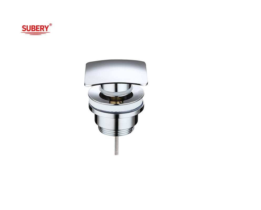 Brass basin drain drainage square cap stopper vanity Waste drain vessel pop up drain lavatory basin waste chrome OEM