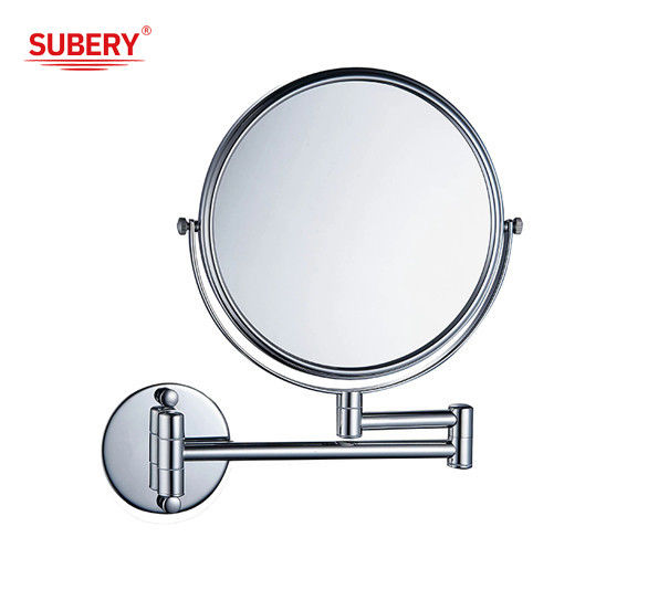 Modern Classical Round Brass Mirror Bathroom Simple 8&quot; Wall Mounted Led Without Led Hotel Project