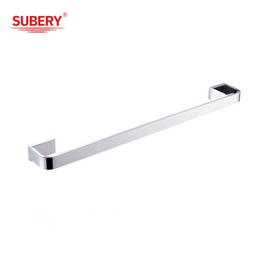 Brass single towel bar bathroom high quality chrome color OEM nobel brass mounting piece brass base