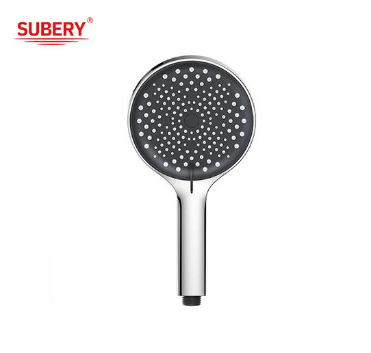 Shower Head with Handheld Spray Black Shower Head 3 Mode Settings High Pressure Shower Heads Anti-leak Chrome Finish Showerhead