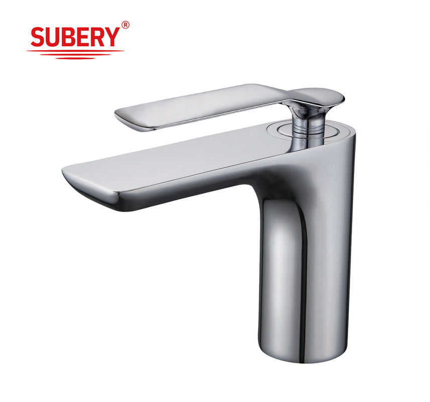 Basin Faucets Chrome Modern Bathroom Sink Faucet Single Handle Washbasin Hot Cold Mixer Water Tap