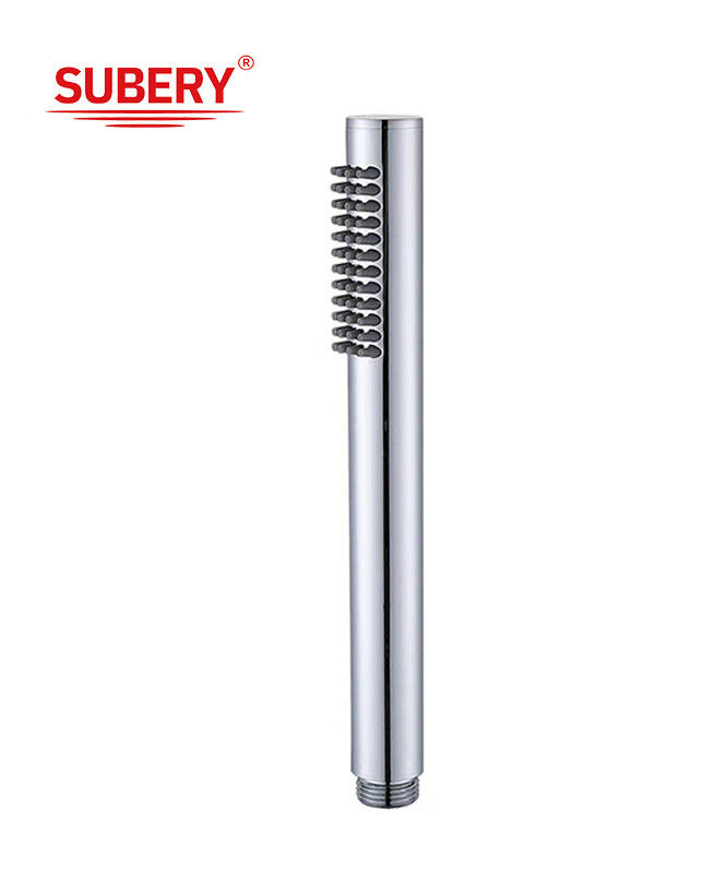 Brass microphone handshower hand shower for shower column bathroom silicon nozzle easy cleaning round OEM