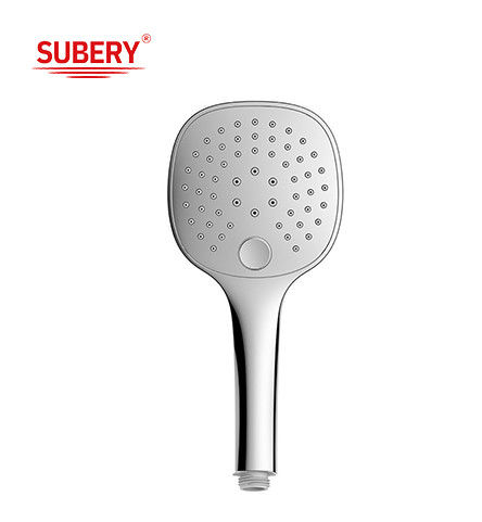ABS 3 function handshower hand shower for shower column chrome bathroom silicon nozzle easy clean OEM